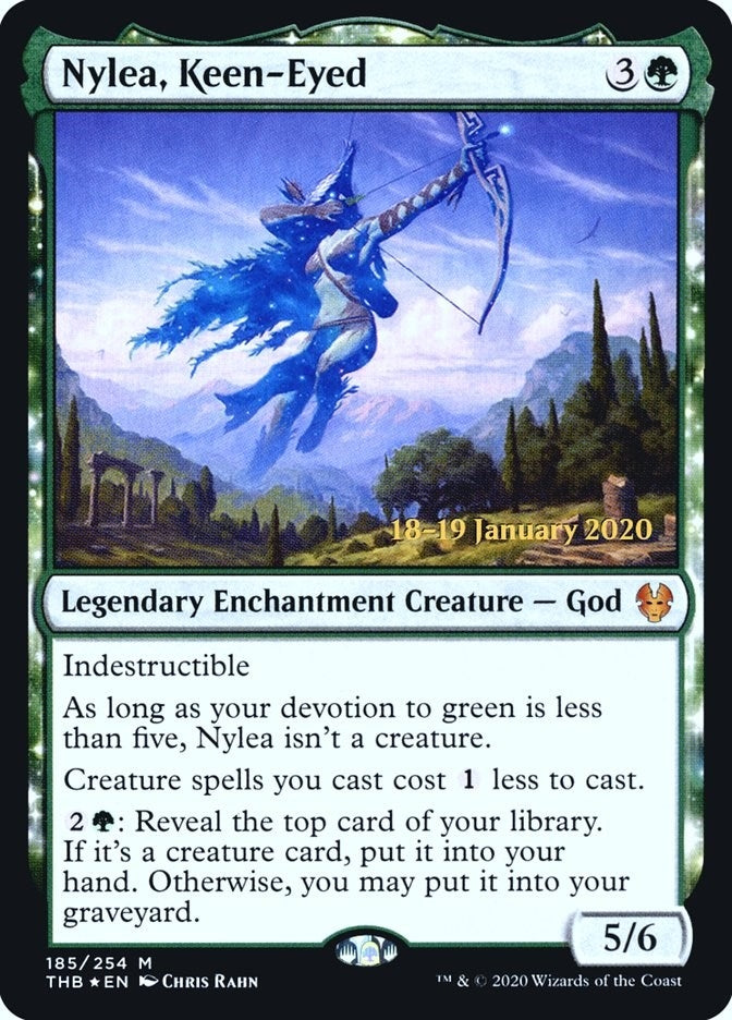 Image for Nylea, Keen-Eyed (185) [Prerelease Cards] - Magic: The Gathering