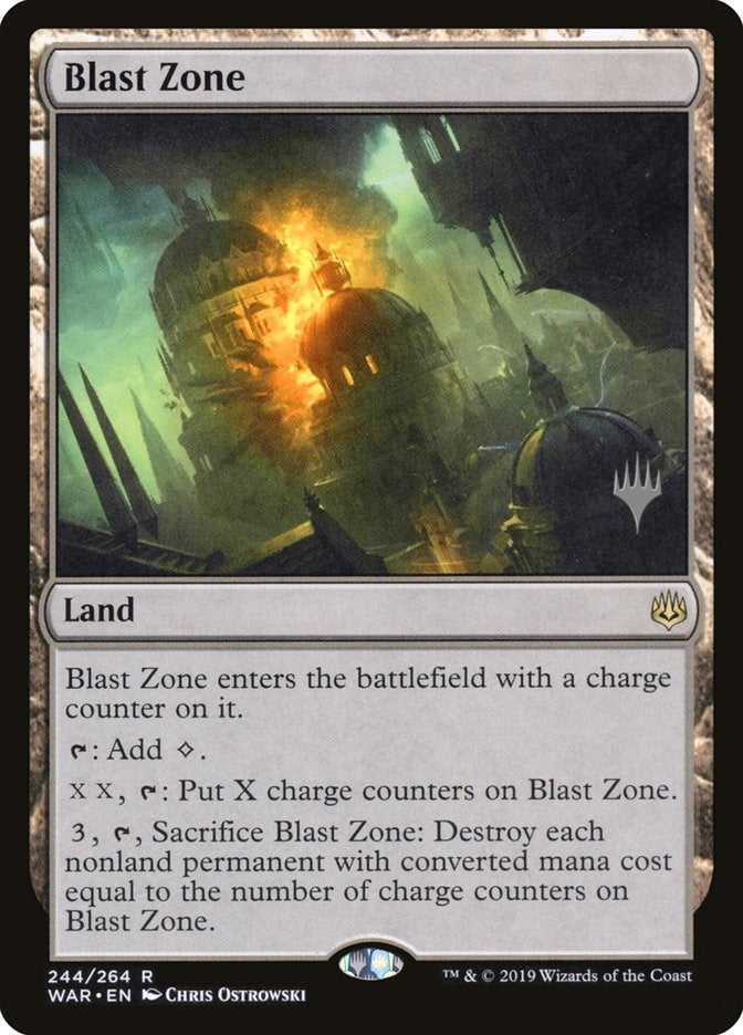 Image for Blast Zone (WAR) (244) [Theros Beyond Death] - Magic: The Gathering