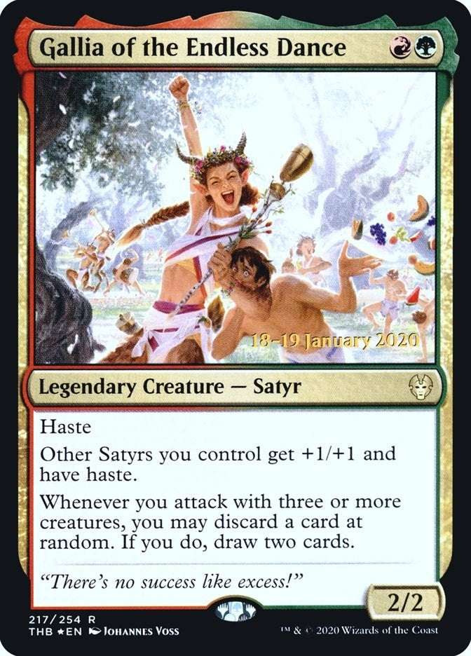 Image for Gallia of the Endless Dance (217) [Prerelease Cards] - Magic: The Gathering