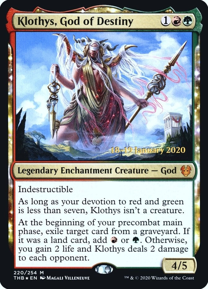 Image for Klothys, God of Destiny (220) [Prerelease Cards] - Magic: The Gathering