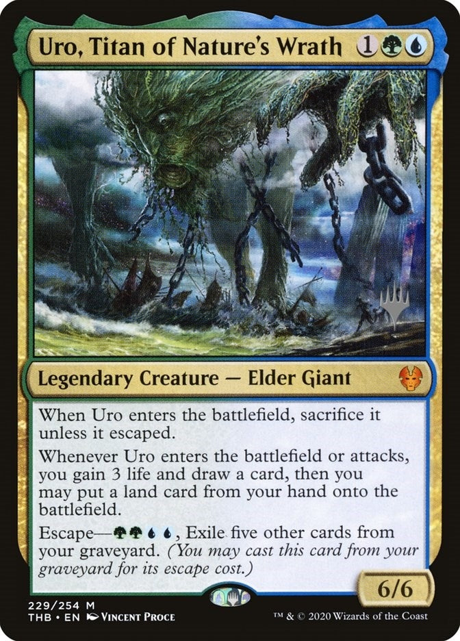 Image for Uro, Titan of Nature's Wrath (229) [Theros Beyond Death] - Magic: The Gathering