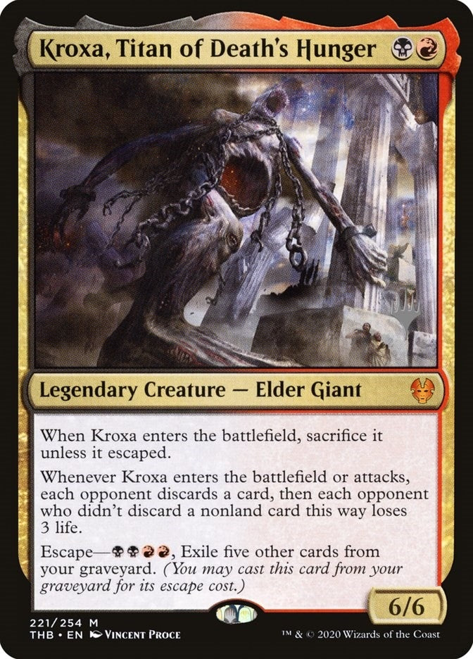 Image for Kroxa, Titan of Death's Hunger (221) [Theros Beyond Death] - Magic: The Gathering