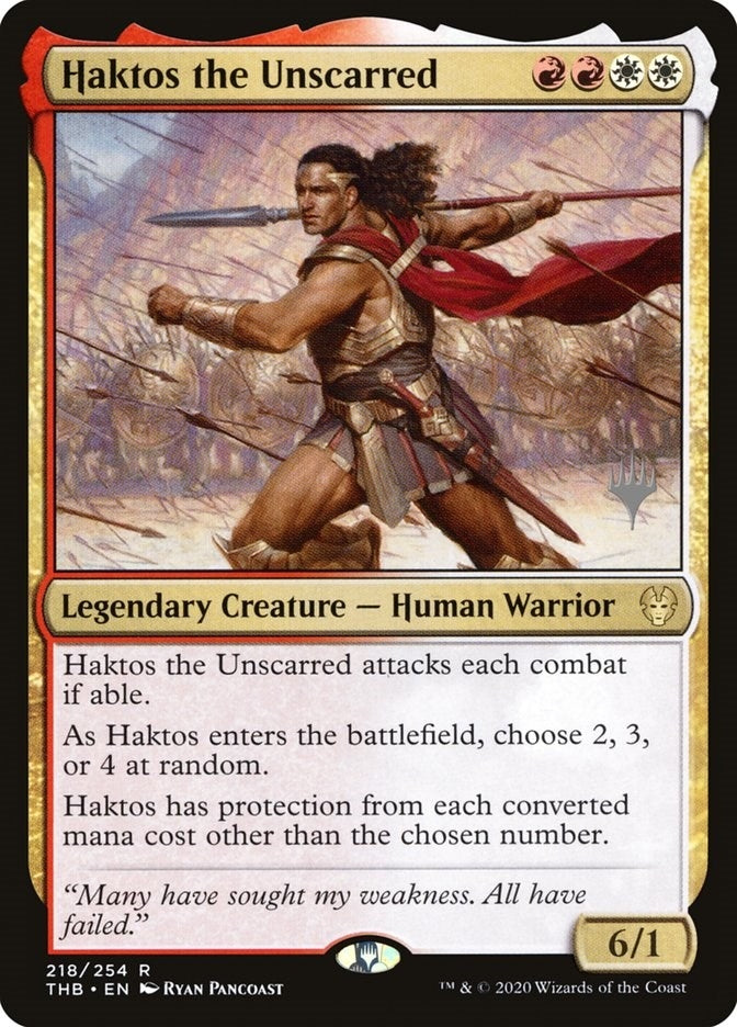 Image for Haktos the Unscarred (218) [Theros Beyond Death] - Magic: The Gathering