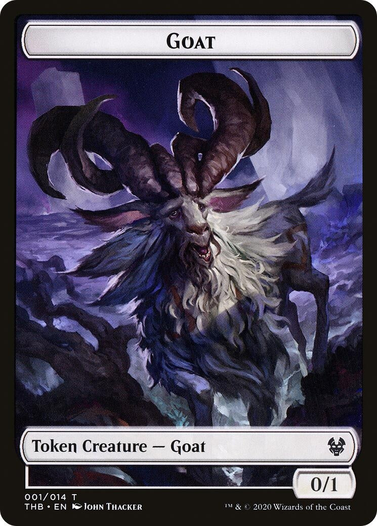 Image for Goat // Human Soldier Double-Sided Token (1 // 2) [Theros Beyond Death] - Magic: The Gathering