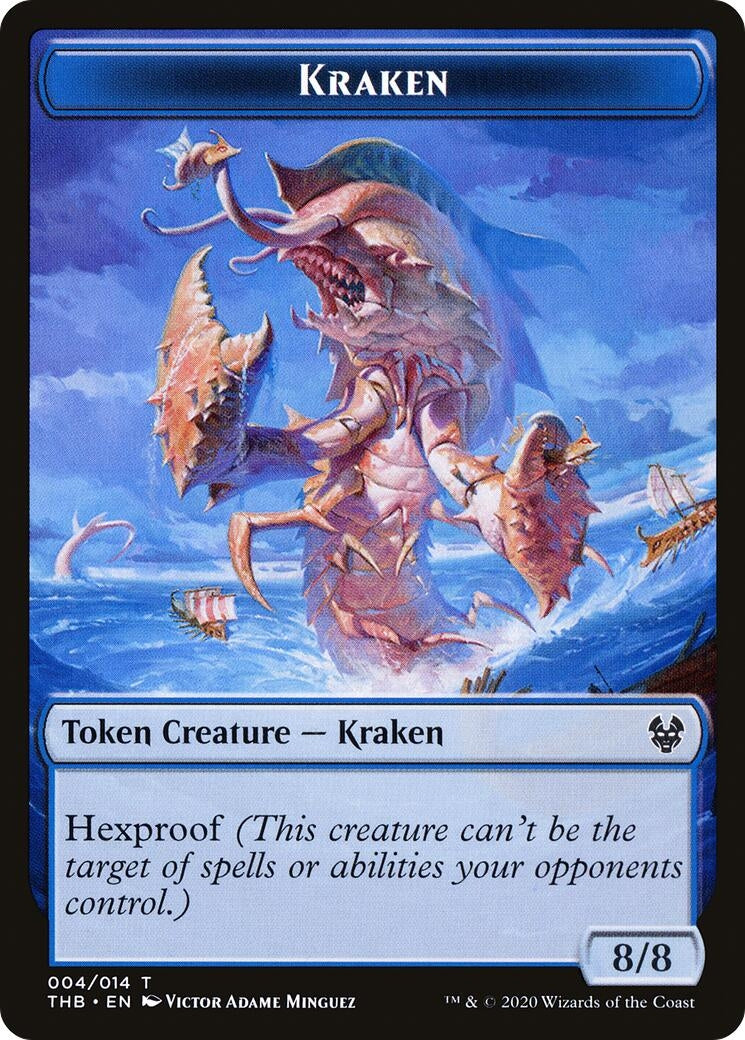 Image for Kraken // Satyr Double-Sided Token (4 // 9) [Theros Beyond Death] - Magic: The Gathering