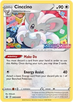 Image for Cinccino - SWSH009 (Prerelease) [Staff] (SWSH009) [SWSH: Sword & Shield Promo Cards] - Pokemon