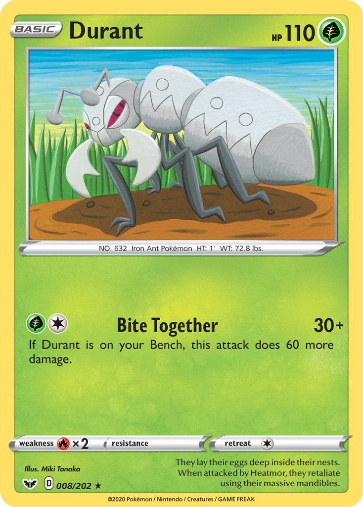 Image for Durant (008/202) [SWSH01: Sword & Shield Base Set] - Pokemon