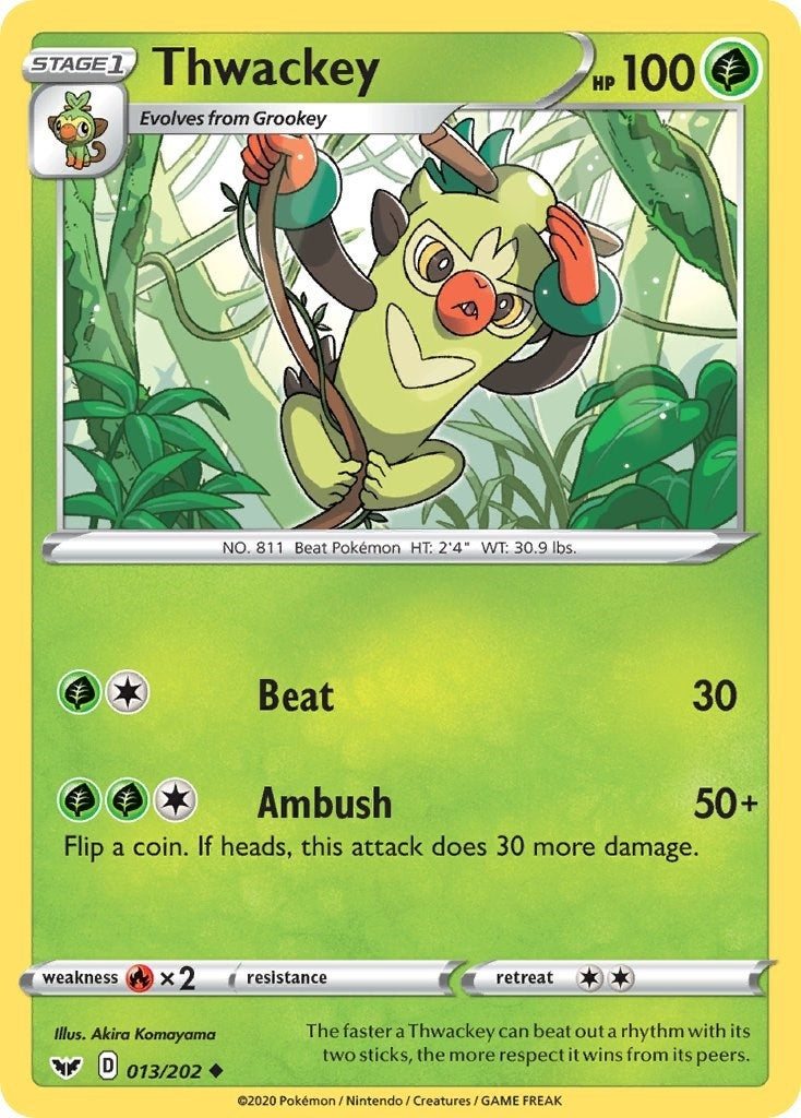 Image for Thwackey (013) (013/202) [SWSH01: Sword & Shield Base Set] - Pokemon