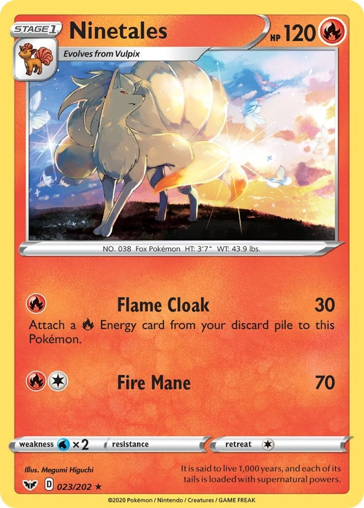 Image for Ninetales (023/202) [SWSH01: Sword & Shield Base Set] - Pokemon