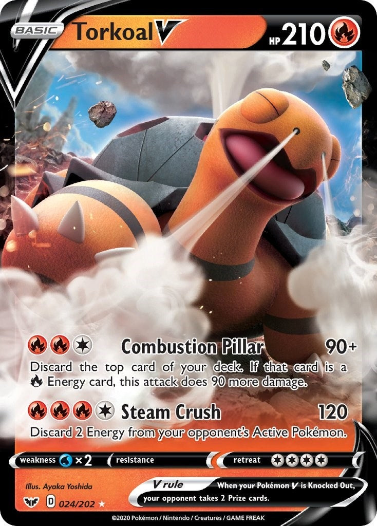 Image for Torkoal V (024/202) [SWSH01: Sword & Shield Base Set] - Pokemon