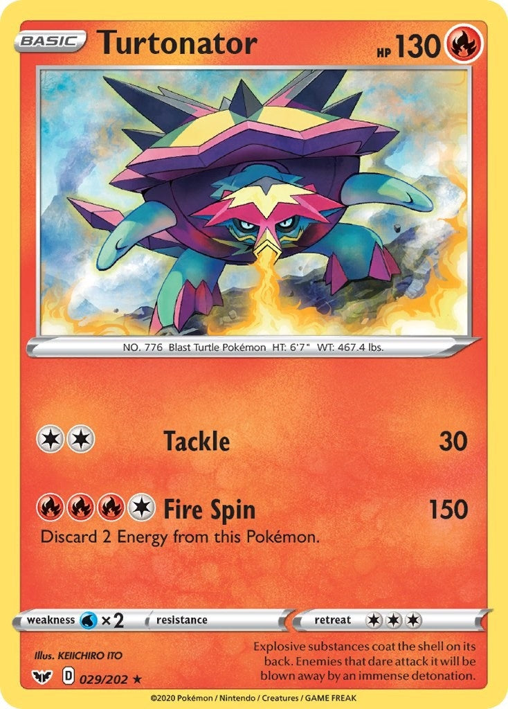 Image for Turtonator (029/202) [SWSH01: Sword & Shield Base Set] - Pokemon