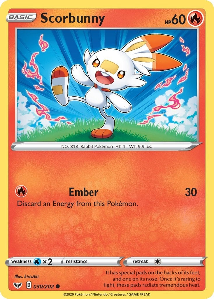 Image for Scorbunny (030) (030/202) [SWSH01: Sword & Shield Base Set] - Pokemon