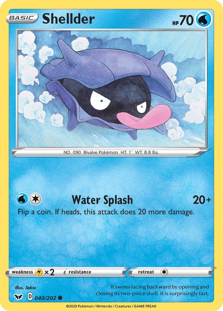 Image for Shellder (040/202) [SWSH01: Sword & Shield Base Set] - Pokemon