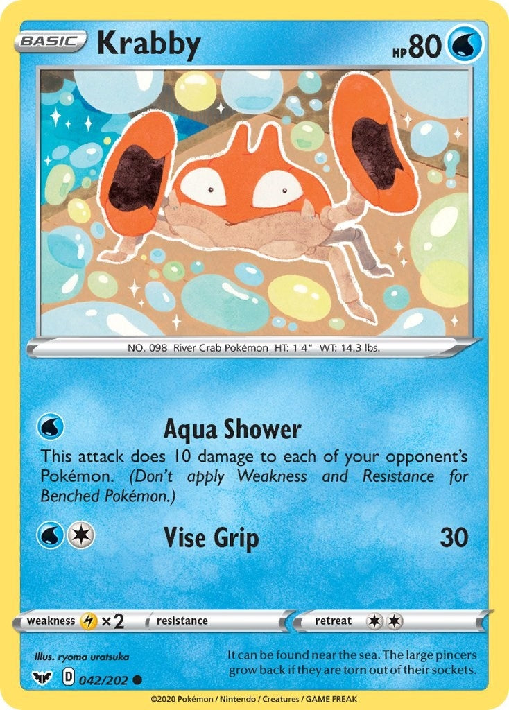 Image for Krabby (042) (042/202) [SWSH01: Sword & Shield Base Set] - Pokemon