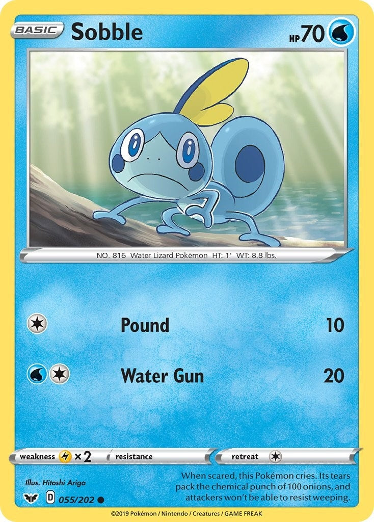 Image for Sobble (055) (055/202) [SWSH01: Sword & Shield Base Set] - Pokemon