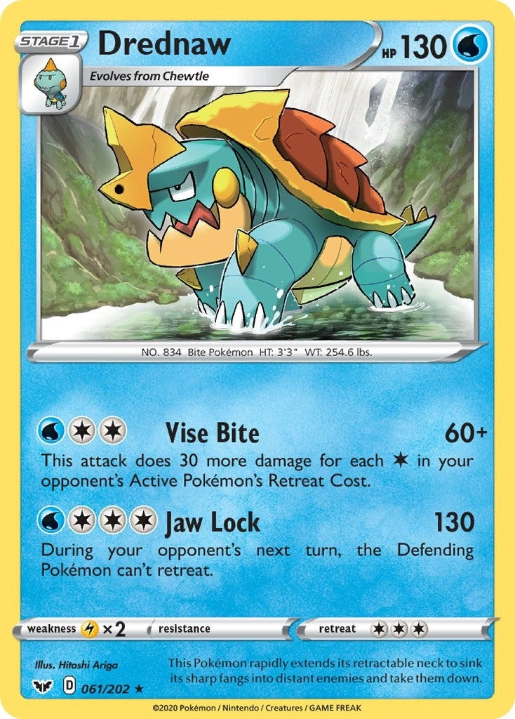Image for Drednaw (061/202) [SWSH01: Sword & Shield Base Set] - Pokemon