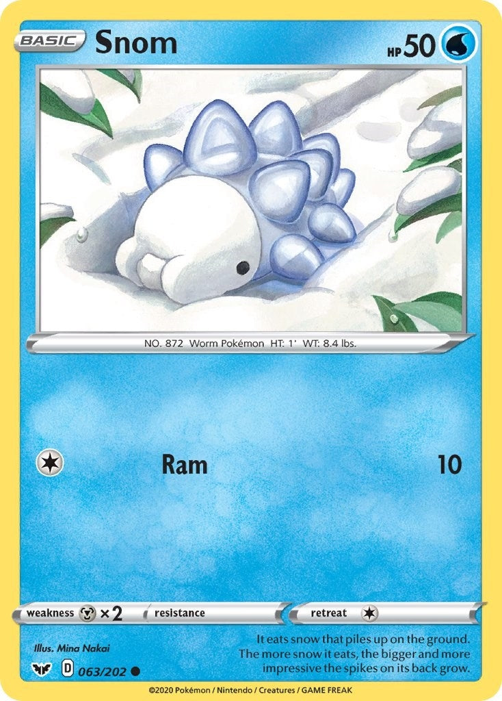 Image for Snom (063/202) [SWSH01: Sword & Shield Base Set] - Pokemon