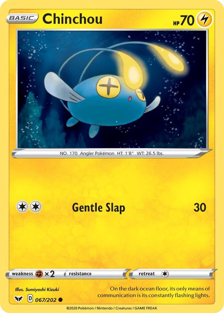Image for Chinchou (067) (067/202) [SWSH01: Sword & Shield Base Set] - Pokemon