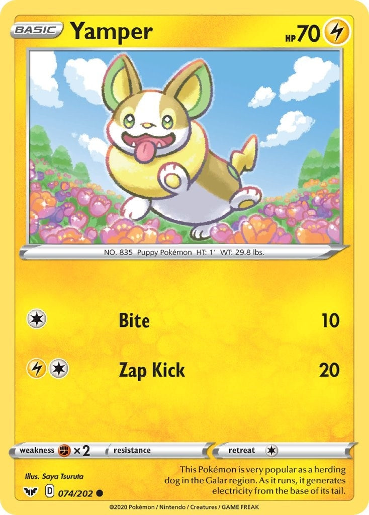 Image for Yamper (074) (074/202) [SWSH01: Sword & Shield Base Set] - Pokemon