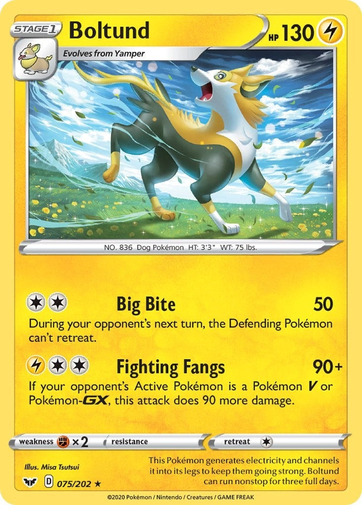 Image for Boltund (075) (075/202) [SWSH01: Sword & Shield Base Set] - Pokemon