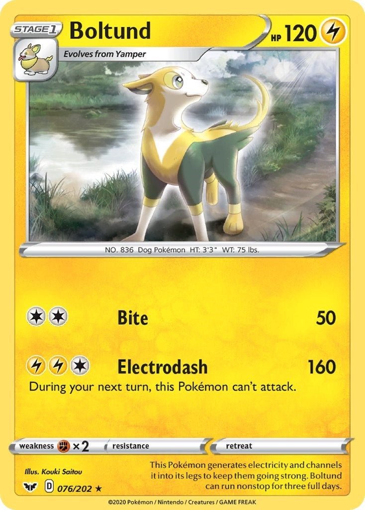 Image for Boltund (076) (076/202) [SWSH01: Sword & Shield Base Set] - Pokemon