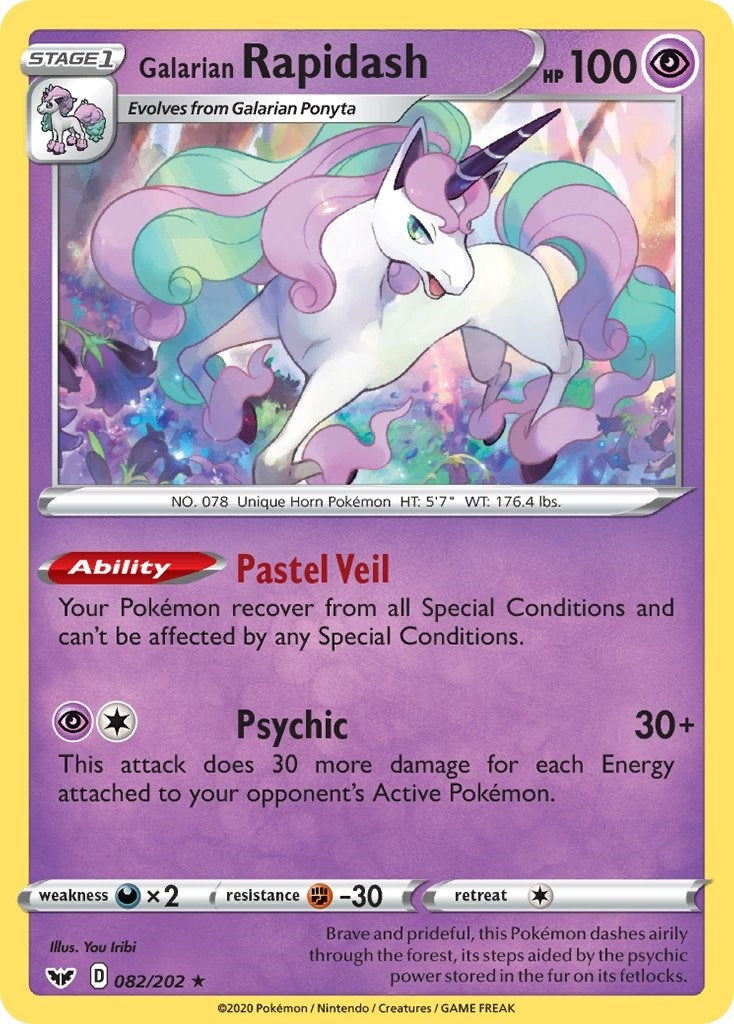 Image for Galarian Rapidash (082/202) [SWSH01: Sword & Shield Base Set] - Pokemon