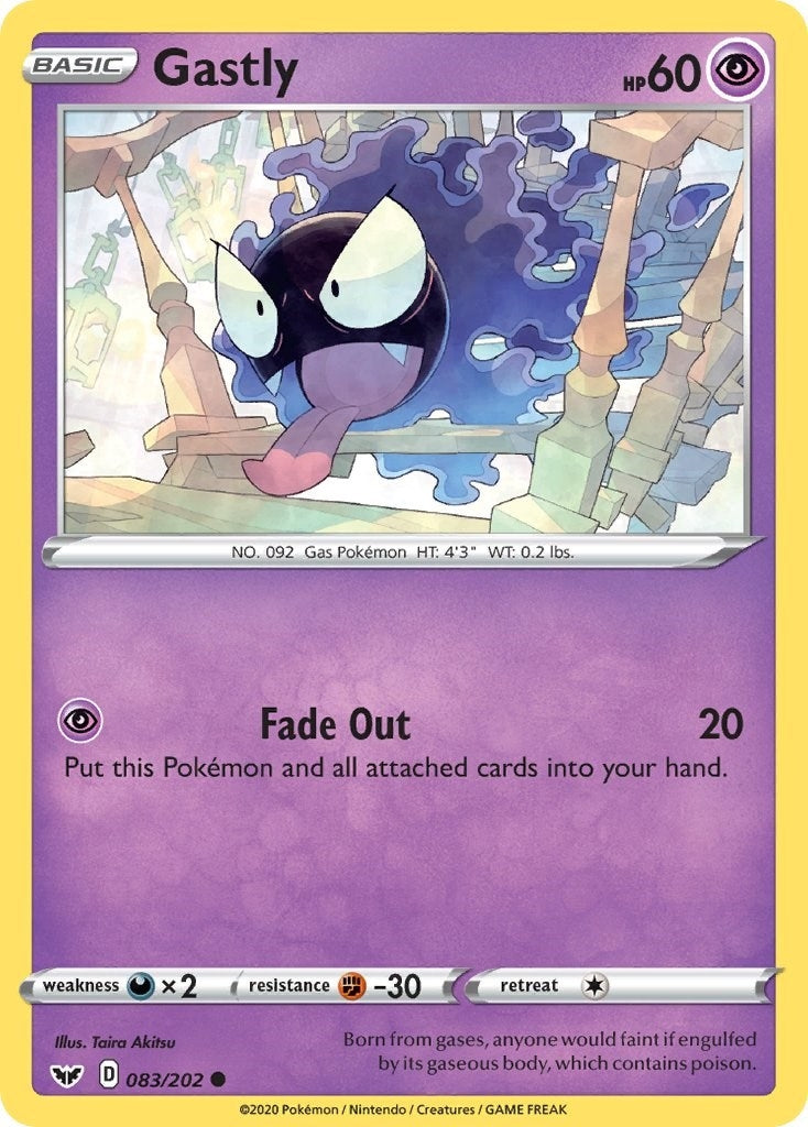 Image for Gastly (083/202) [SWSH01: Sword & Shield Base Set] - Pokemon