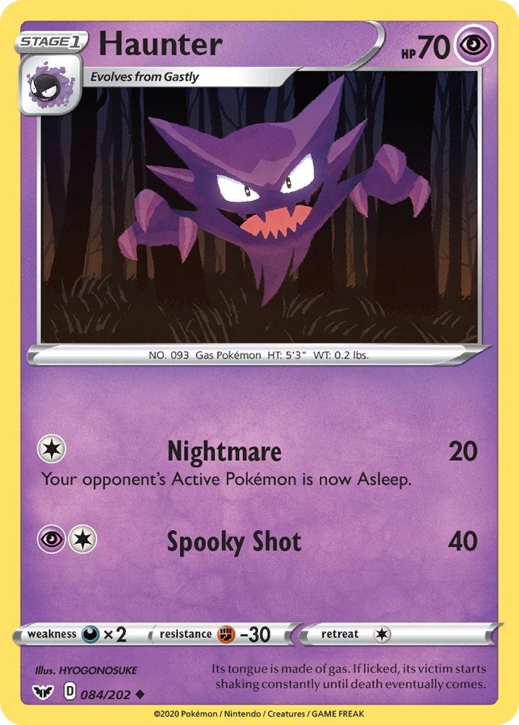 Image for Haunter (084/202) [SWSH01: Sword & Shield Base Set] - Pokemon