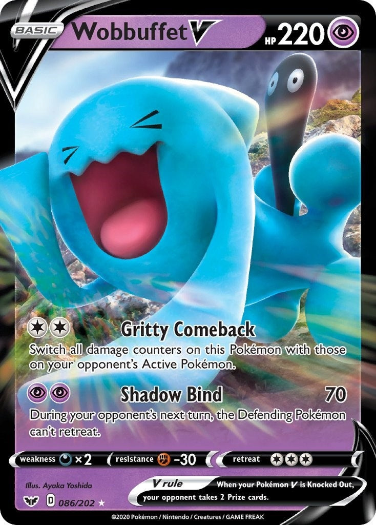 Image for Wobbuffet V (086/202) [SWSH01: Sword & Shield Base Set] - Pokemon