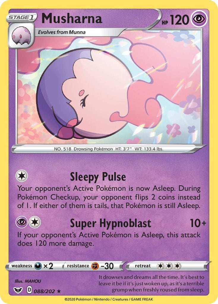 Image for Musharna (088/202) [SWSH01: Sword & Shield Base Set] - Pokemon