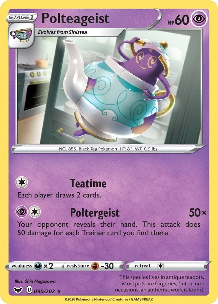 Image for Polteageist (090/202) [SWSH01: Sword & Shield Base Set] - Pokemon