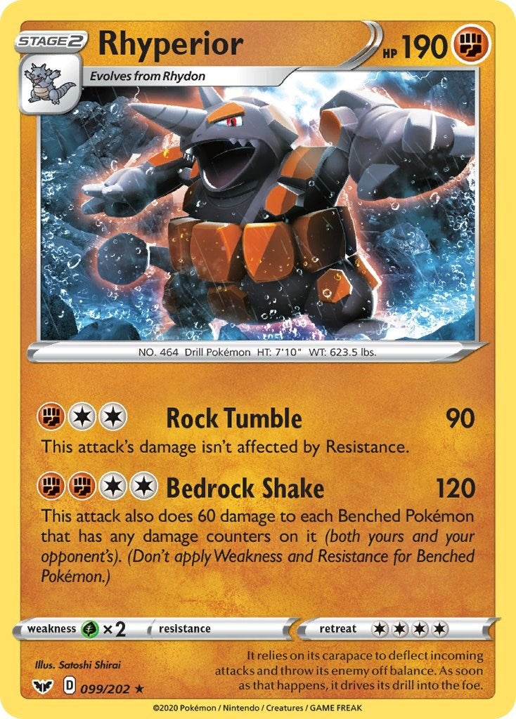 Image for Rhyperior (099/202) [SWSH01: Sword & Shield Base Set] - Pokemon