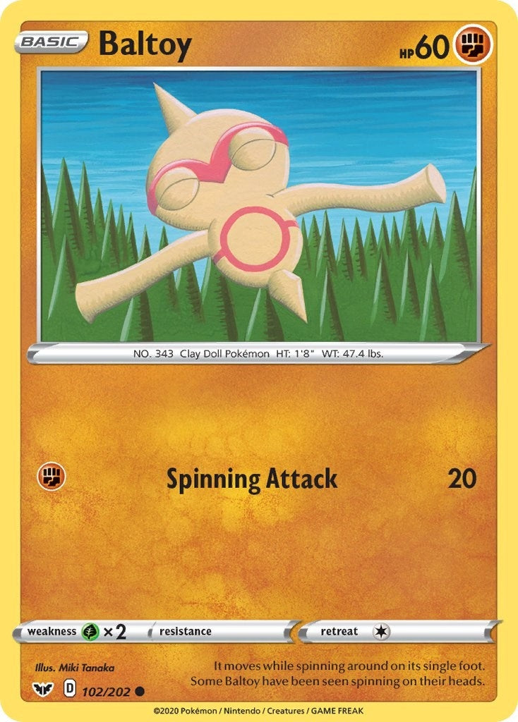 Image for Baltoy (102) (102/202) [SWSH01: Sword & Shield Base Set] - Pokemon