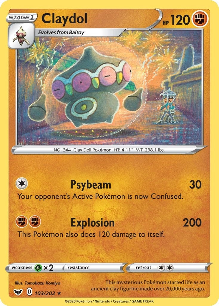 Image for Claydol (103/202) [SWSH01: Sword & Shield Base Set] - Pokemon