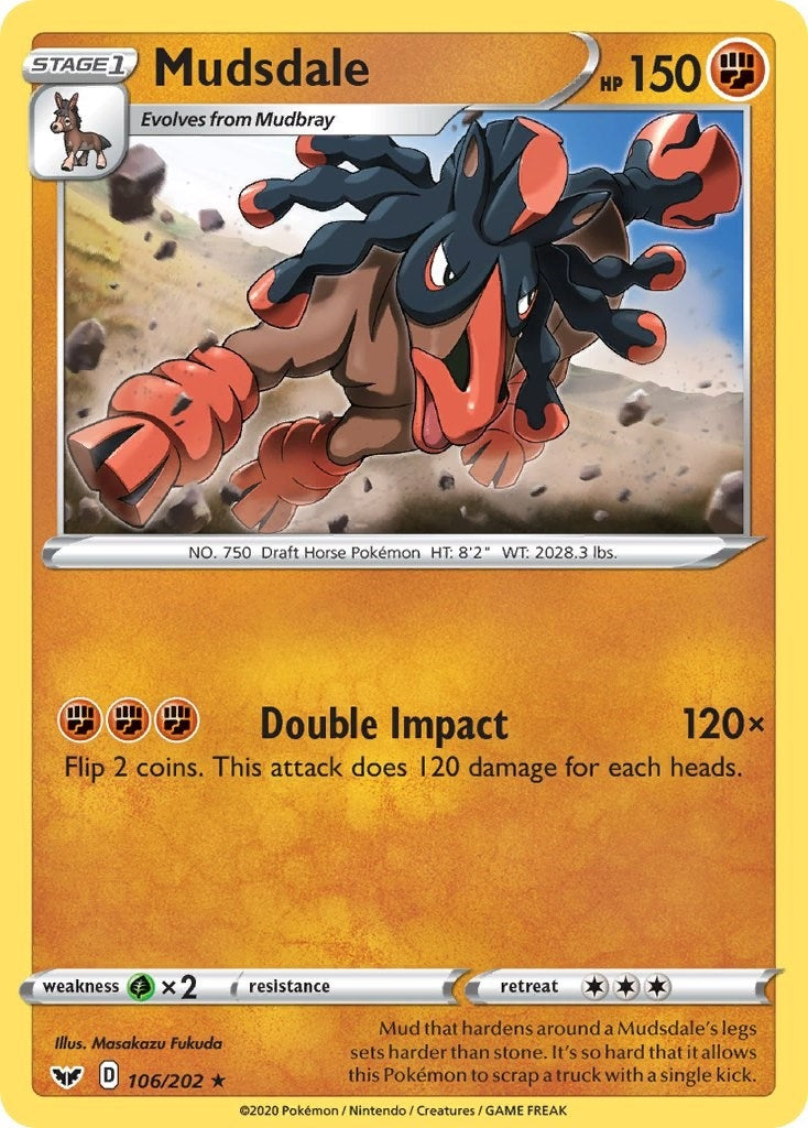 Image for Mudsdale (106/202) [SWSH01: Sword & Shield Base Set] - Pokemon