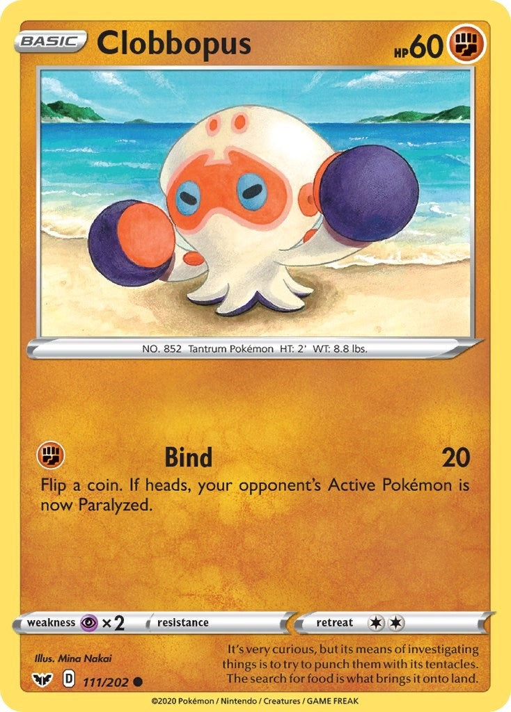Image for Clobbopus (111) (111/202) [SWSH01: Sword & Shield Base Set] - Pokemon