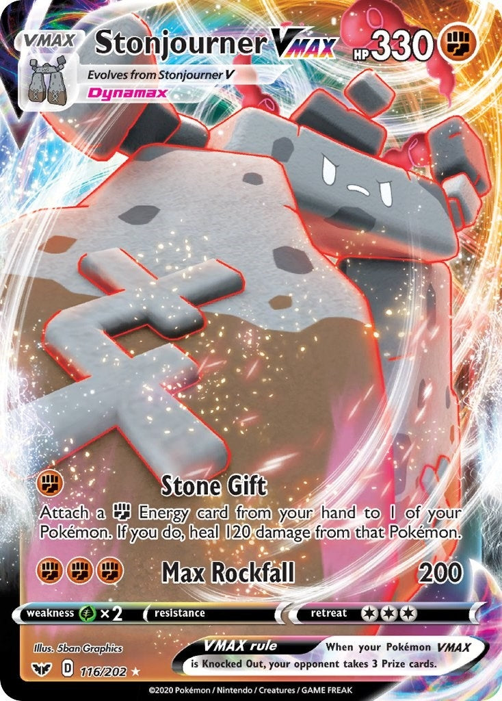 Image for Stonjourner VMAX (116/202) [SWSH01: Sword & Shield Base Set] - Pokemon