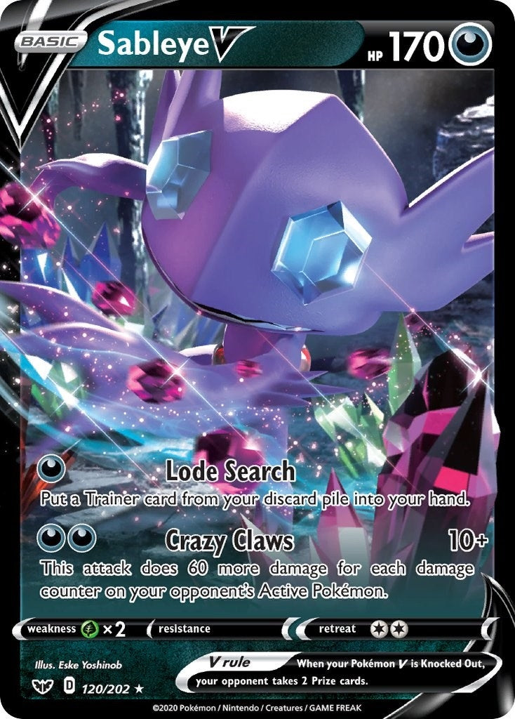 Image for Sableye V (120/202) [SWSH01: Sword & Shield Base Set] - Pokemon