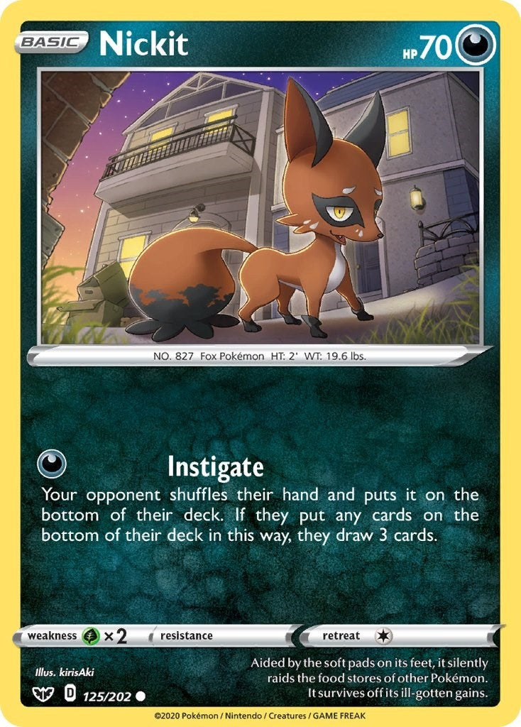 Image for Nickit (125/202) [SWSH01: Sword & Shield Base Set] - Pokemon