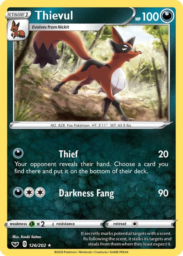 Image for Thievul (126/202) [SWSH01: Sword & Shield Base Set] - Pokemon