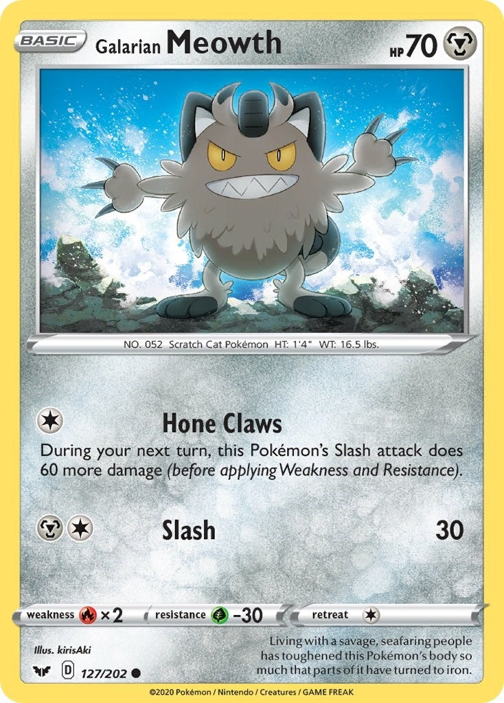 Image for Galarian Meowth (127/202) [SWSH01: Sword & Shield Base Set] - Pokemon