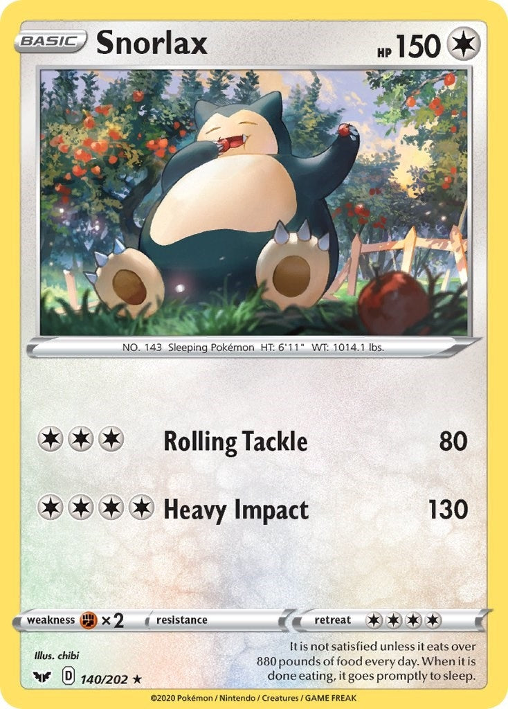 Image for Snorlax (140/202) [SWSH01: Sword & Shield Base Set] - Pokemon