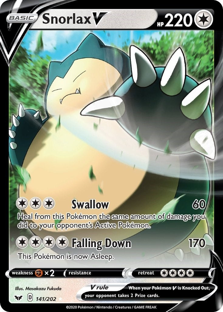 Image for Snorlax V (141/202) [SWSH01: Sword & Shield Base Set] - Pokemon