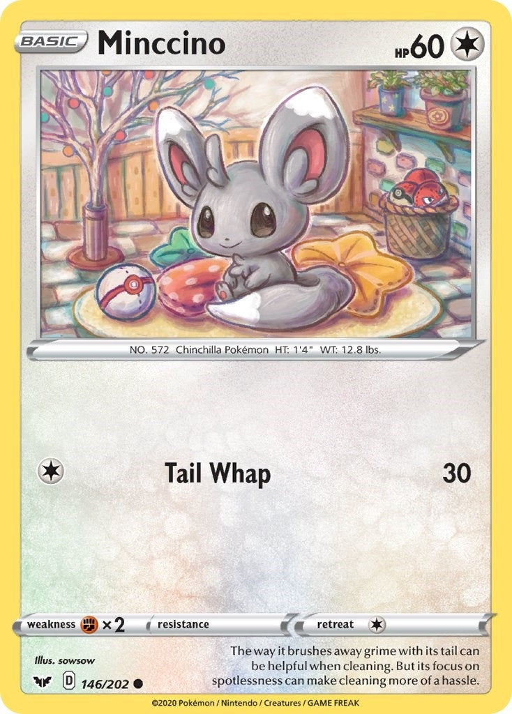 Image for Minccino (146) (146/202) [SWSH01: Sword & Shield Base Set] - Pokemon