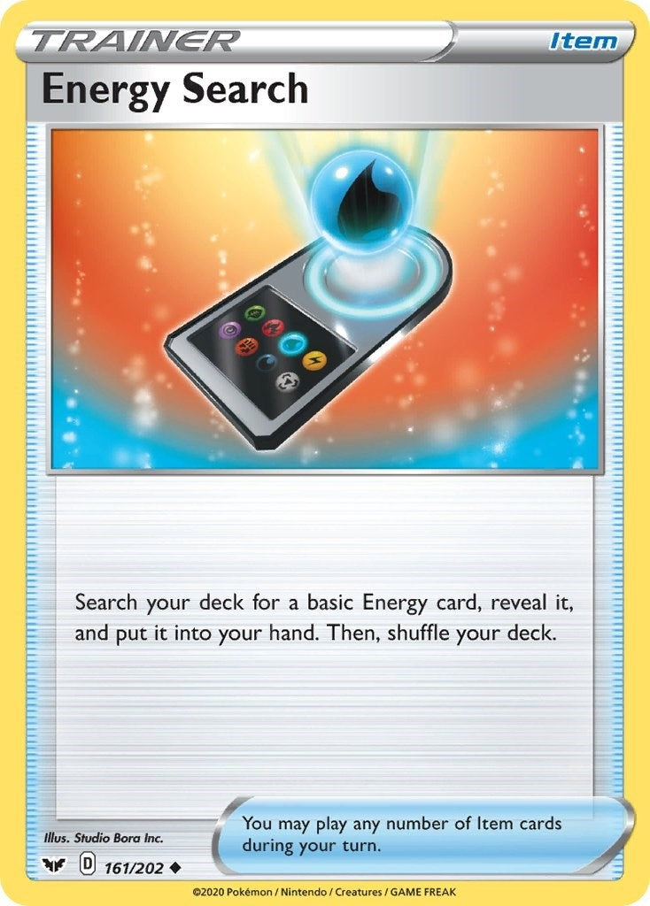 Image for Energy Search (161/202) [SWSH01: Sword & Shield Base Set] - Pokemon