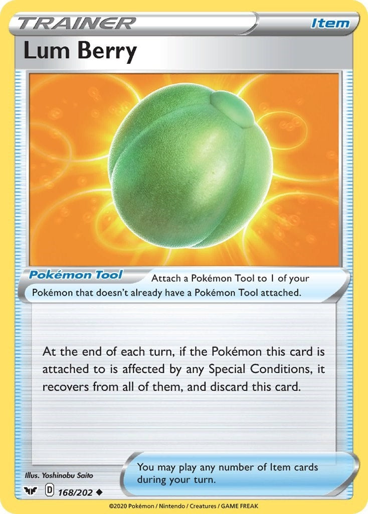 Image for Lum Berry (168/202) [SWSH01: Sword & Shield Base Set] - Pokemon