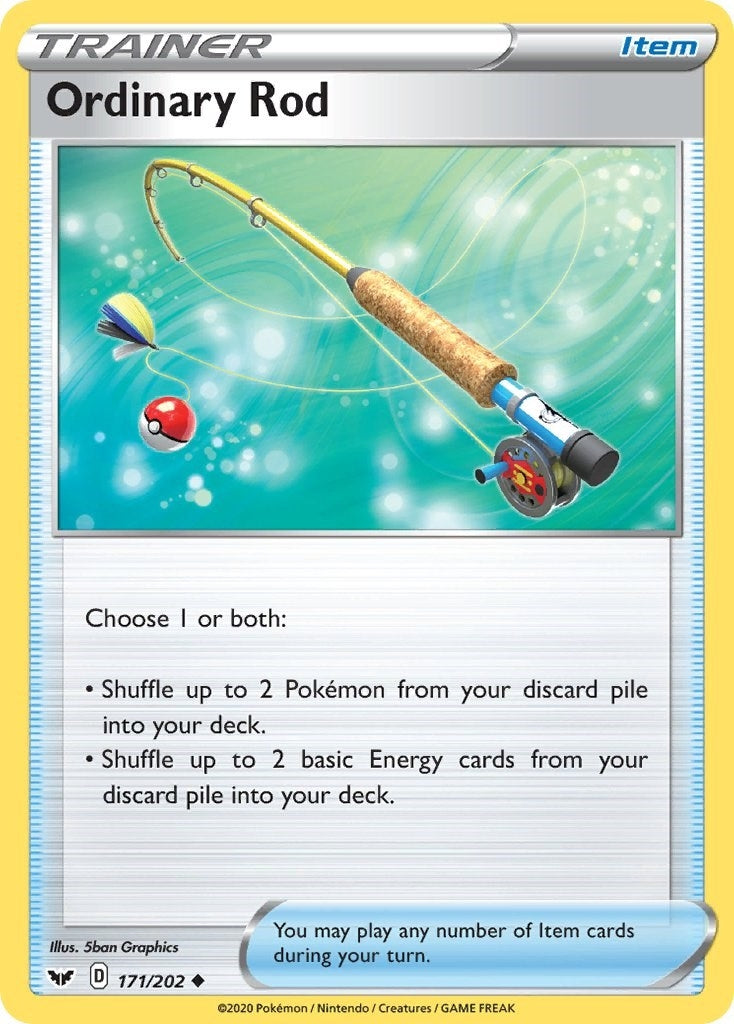Image for Ordinary Rod (171/202) [SWSH01: Sword & Shield Base Set] - Pokemon
