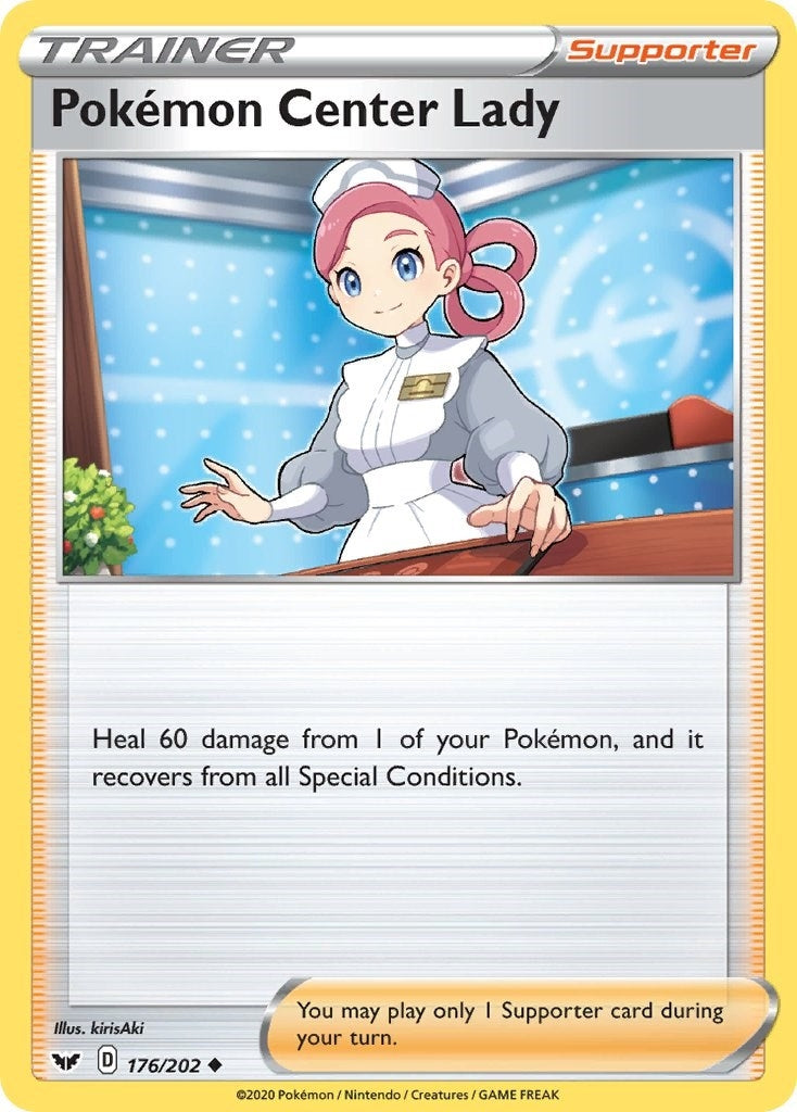 Image for Pokemon Center Lady (176/202) [SWSH01: Sword & Shield Base Set] - Pokemon