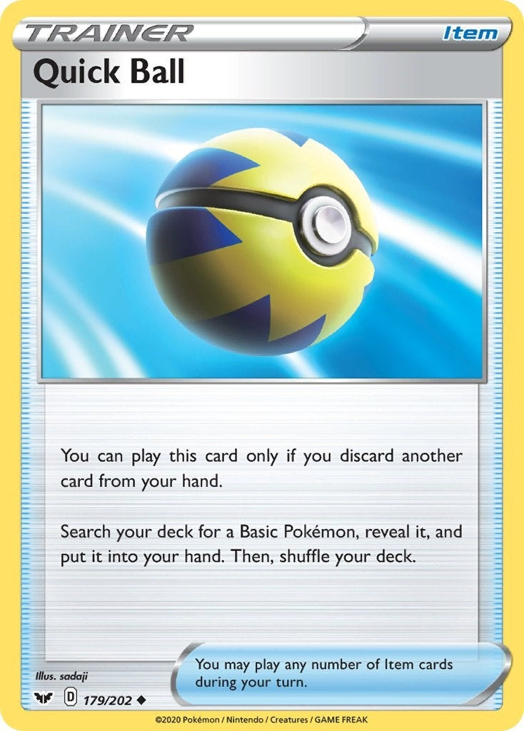 Image for Quick Ball (179/202) [SWSH01: Sword & Shield Base Set] - Pokemon