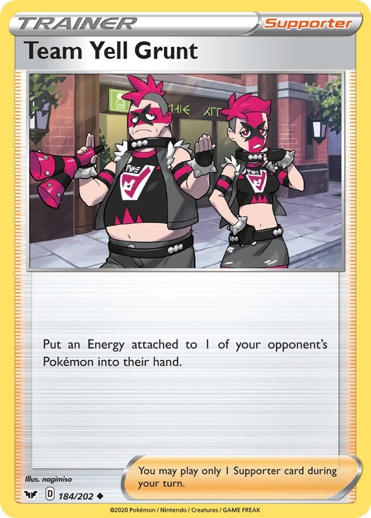 Image for Team Yell Grunt (184/202) [SWSH01: Sword & Shield Base Set] - Pokemon